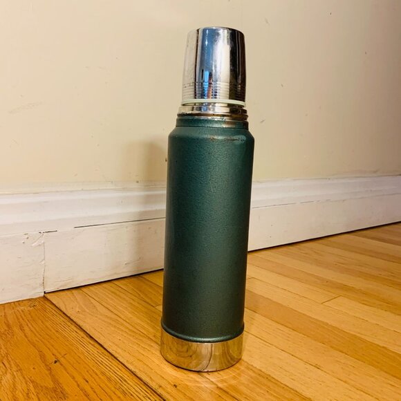 Stanley Aladdin Green Vacuum Bottle Thermos Vintage Made in USA - Picture 12 of 13